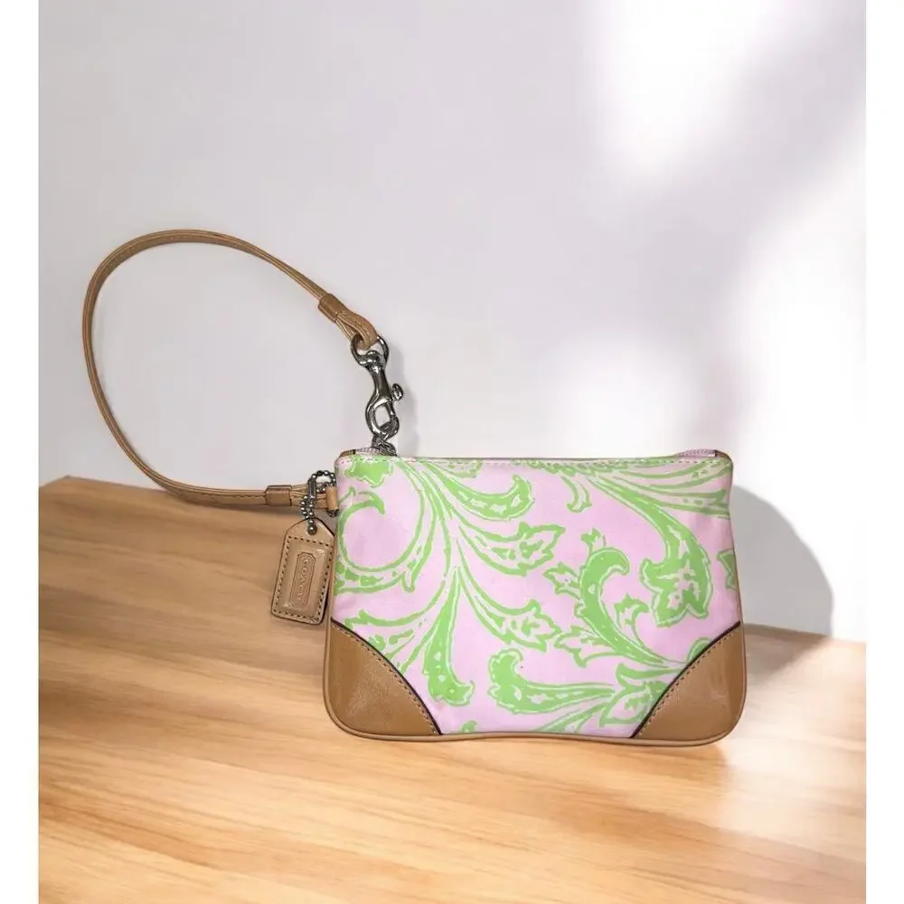 Vintage Coach 8913 Girlie Floral Twill Hobo & Matching Wristlet